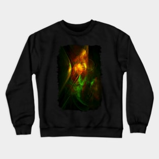 Alien Code Orange-Red Green Crewneck Sweatshirt